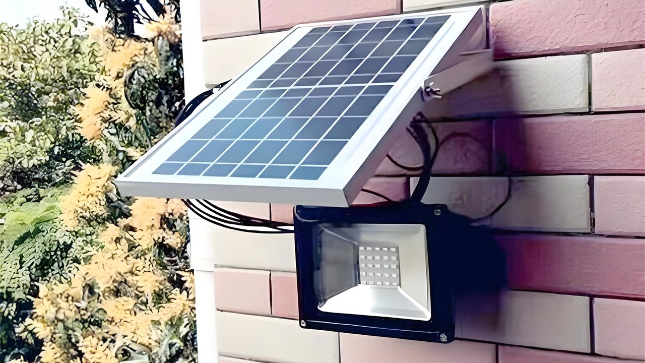 solar flood light case