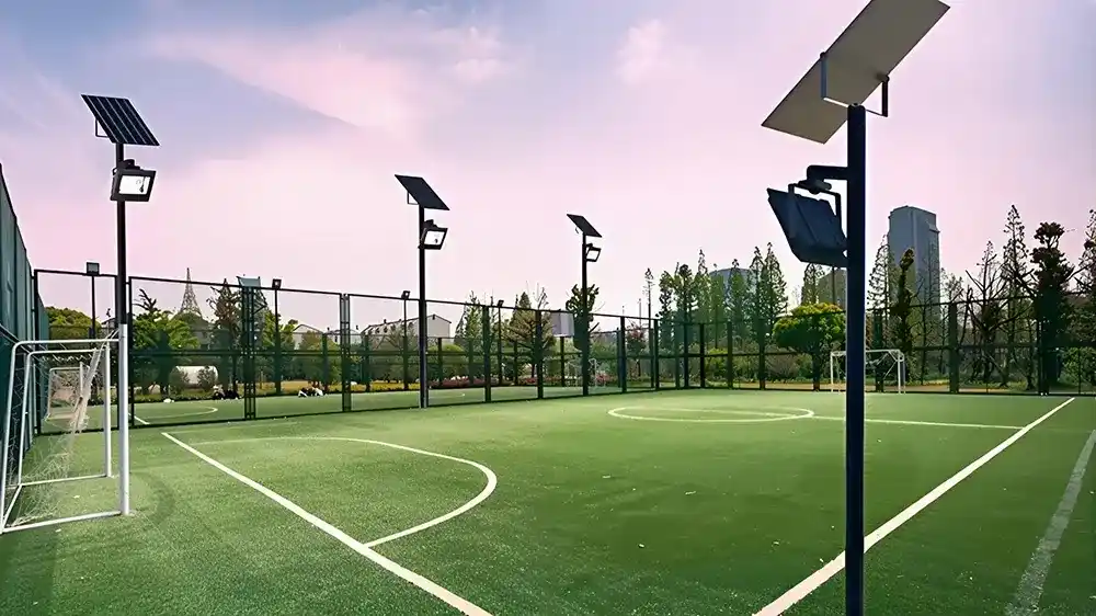 Playground solar flood light solution